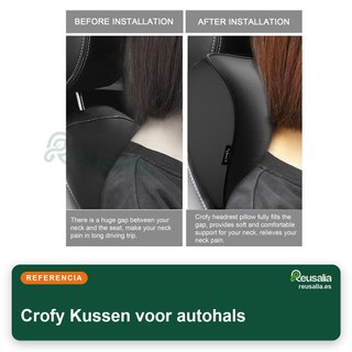 Crofy almohadas cuello coche espuma memoria