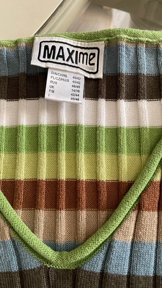 Gilet rigato Maxine