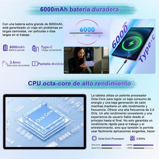 Tablet 10.1 pulgadas Violeta