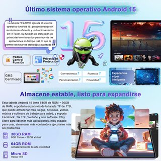 Tablet 10.1 pulgadas Violeta