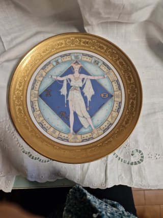 Piatto Bavaria U. Banchelli con decoro oro