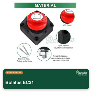 Bolatus interruptor principal batería 12-48V