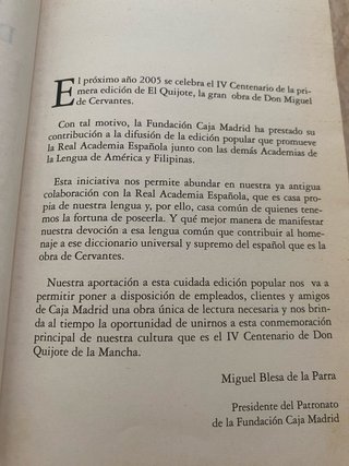 LIBRO DON QUIJOTE DE LA MANCHA