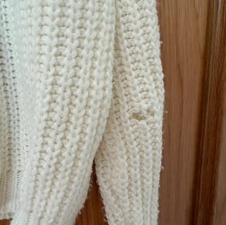 Jersey blanco tejido