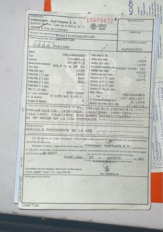 Volkswagen Golf 1996