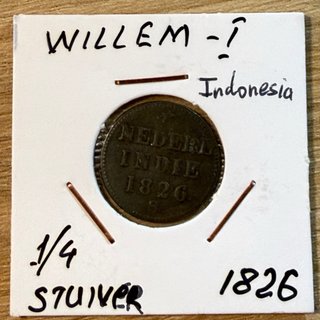 Moneda 1/4 Stuiver 1826 - Indonesia