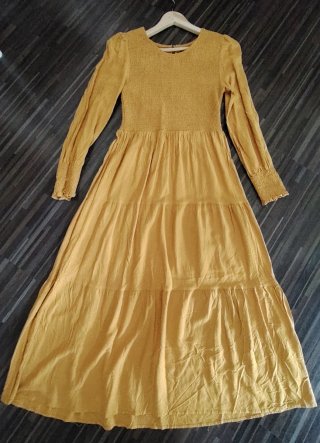 Vestido amarillo mostaza talla M