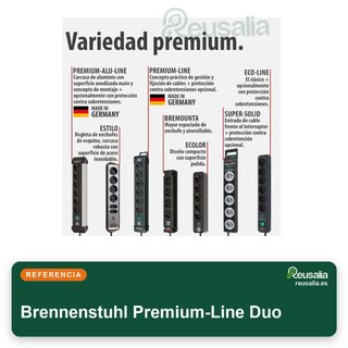 Brennenstuhl Premium-Line regleta 8 enchufes