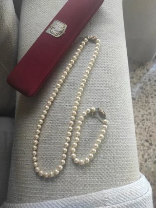 Conjunto Collar y Pulsera de Perlas Majorica