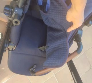 Carrito Jane Rider con Capazo Azul