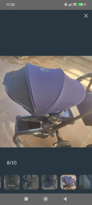 Carrito Jane Rider con Capazo Azul