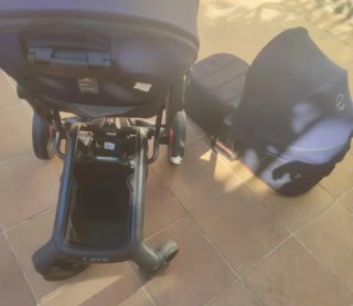 Carrito Jane Rider con Capazo Azul
