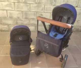 Carrito Jane Rider con Capazo Azul