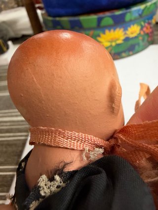 Antiguo muñeco Juanín porcelana fija Menina