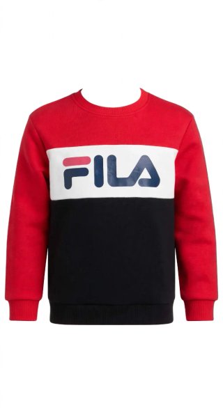 Felpa Fila Bambino Rossa Nera Originale 9-10 Anni