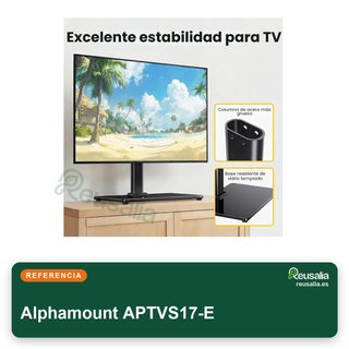 Soporte giratorio TV 24-60" ajustable mesa