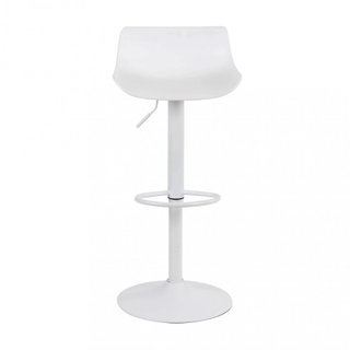 Sgabello Bar Girevole Regolabile Bianco 43x44x96cm