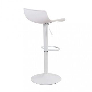 Sgabello Bar Girevole Regolabile Bianco 43x44x96cm
