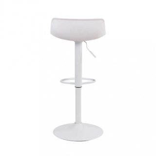 Sgabello Bar Girevole Regolabile Bianco 43x44x96cm