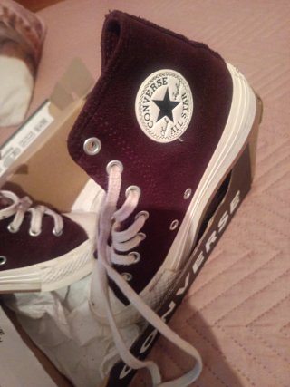 Zapatillas Converse Altas Moradas Talla 33'5