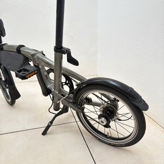 Bicicleta Plegable Gris BTWIN Fold Light Aluminio