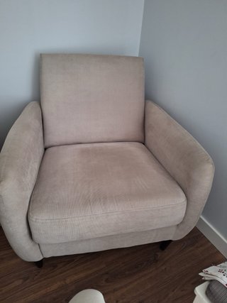Sillón Beige de Tela