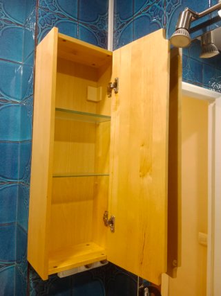 Armario de Pared para Baño de Madera