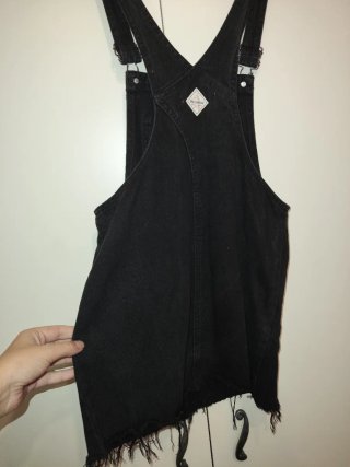 Peto vaquero negro Pull & Bear Talla S