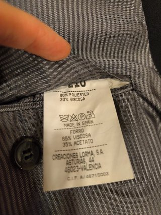 Traje de novio/fiesta negro