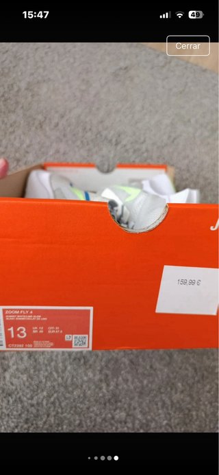 Zapatillas Nike Zoom Fly 4 Summit White/Lime 47,5
