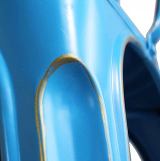 Sedia da Pranzo Metallo Azzurro Anticato 35x85cm