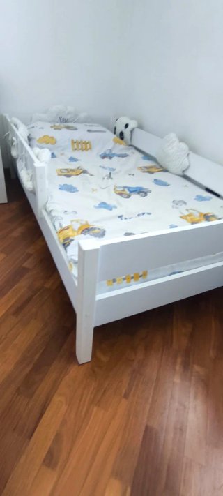 Lettino Montessori in legno 180x90 con materasso