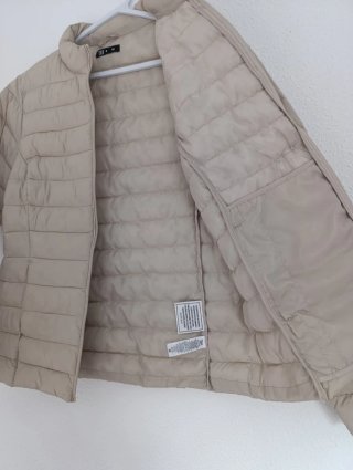 Chaqueta Acolchada Beige