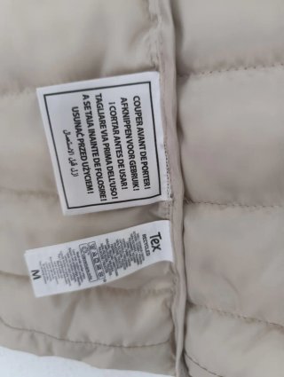 Chaqueta Acolchada Beige