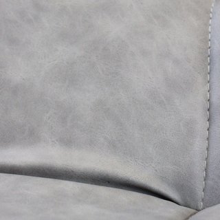Sedia da Pranzo Imbottita in Ecopelle Gambe Nere