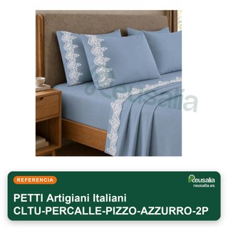 PETTI sábanas algodón percal matrimonio encaje