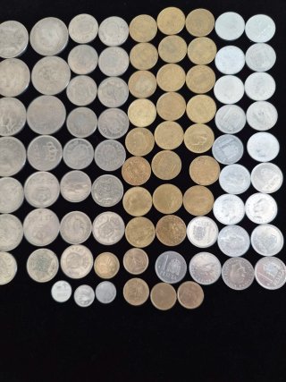 81 Monedas de Pesetas Juan Carlos I