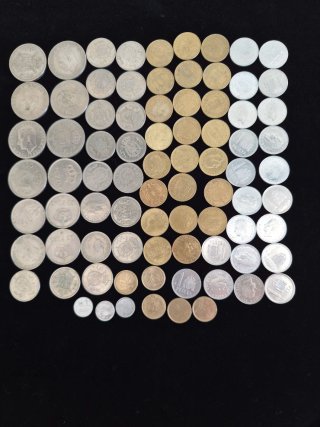 81 Monedas de Pesetas Juan Carlos I