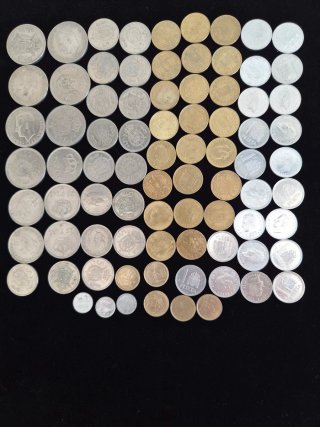 81 Monedas de Pesetas Juan Carlos I
