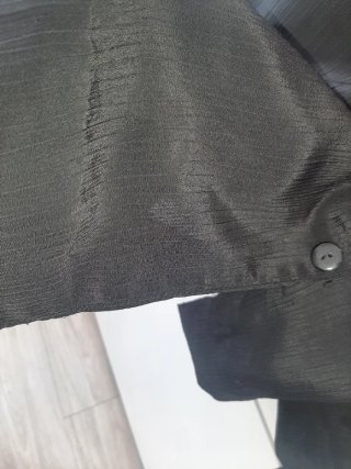 Vestido Vintage Negro Manga Corta