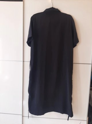 Vestido Vintage Negro Manga Corta