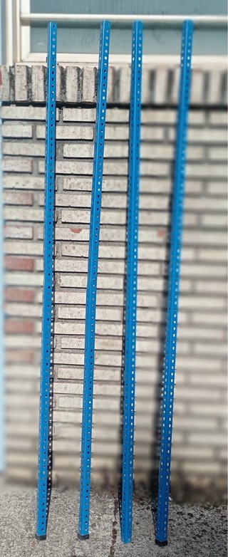4 Perfiles Metálicos para Estantería