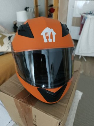 Casco de Moto Naranja