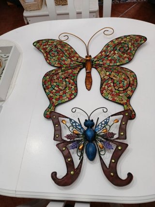 Mariposas Decorativas Metal Cristal