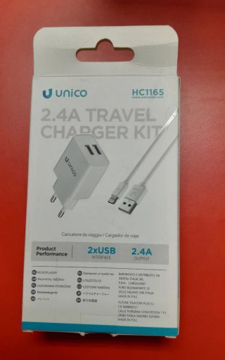 Cargador Unico 2.4A con cable Lightning