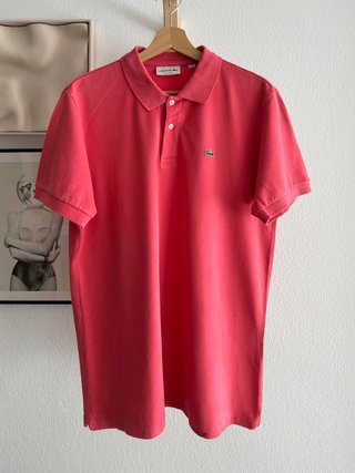 Polo Lacoste Clásico Rosa Frambuesa Talla XL