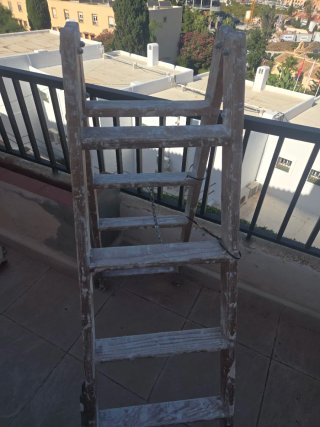 Escalera madera 5 peldaños