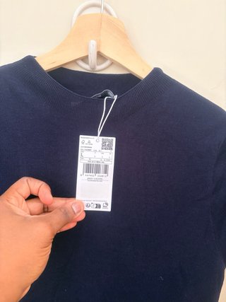 Maglia a maniche corte blu marino