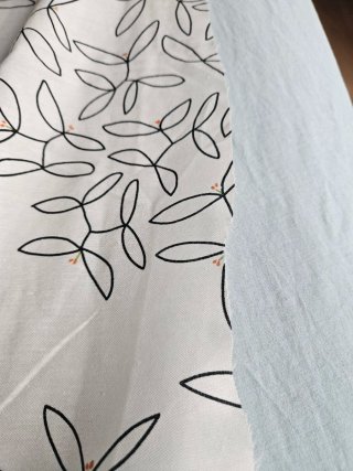Tela Algodón Estampada Hojas 2 Piezas 150x150cm