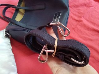 Bolso Bimba y Lola azul y rosa vintage
